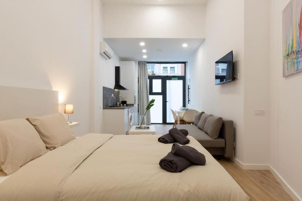 Apartmán Nuevo Loft En Playa Y Cerca Del Centro, Ac Y Wifi Valencie Exteriér fotografie